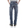 Slim Fit - Celana Jeans - Aksen Washed - Whisker -  Biru