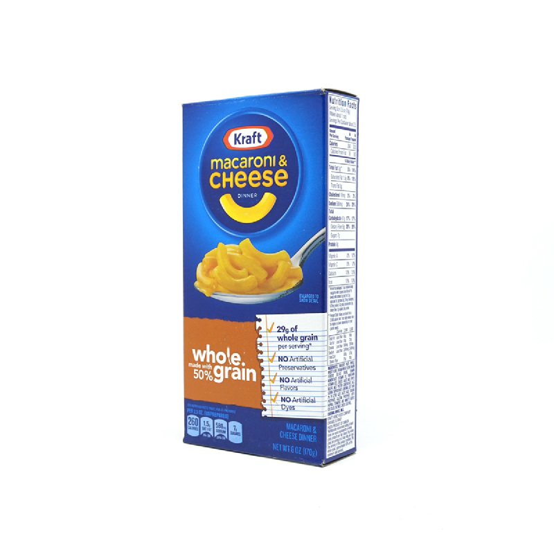 Kraft Macaroni&Cheese Whole Grain 6Oz