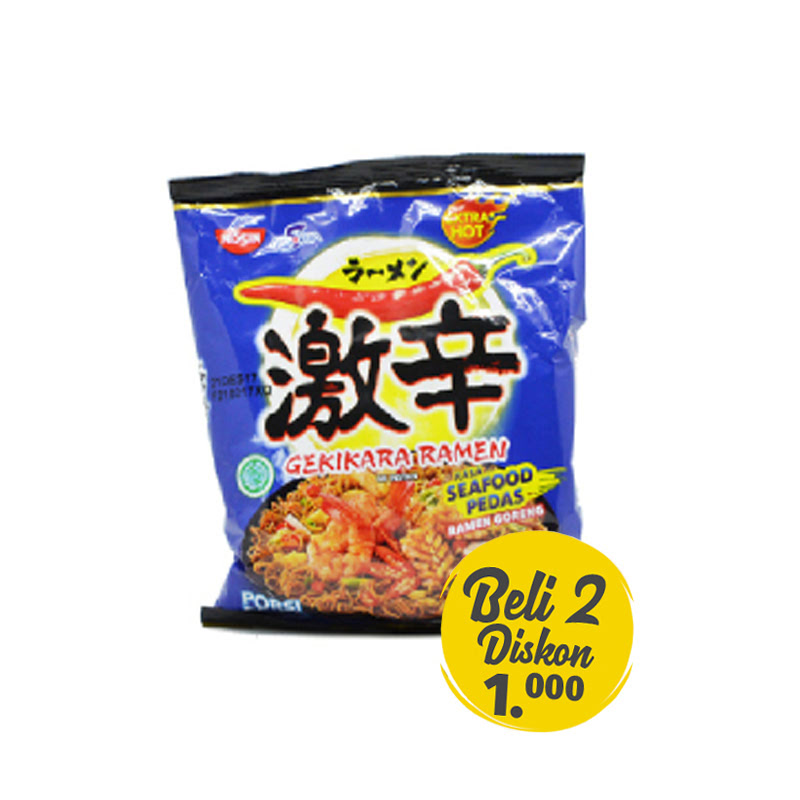 Nissin Gekikara Mie Instant Ramen Seafood Pedas 120 Gr 2 Pcs Istyle