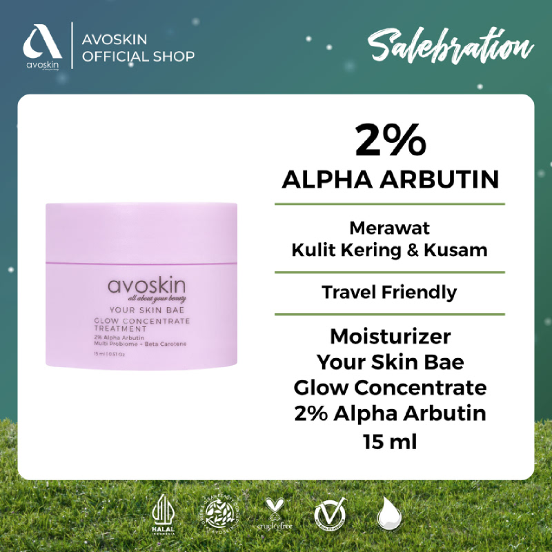 Moisturizer Avoskin Your Skin Bae GCT Alpha Arbutin 15ml-Mencerahkan
