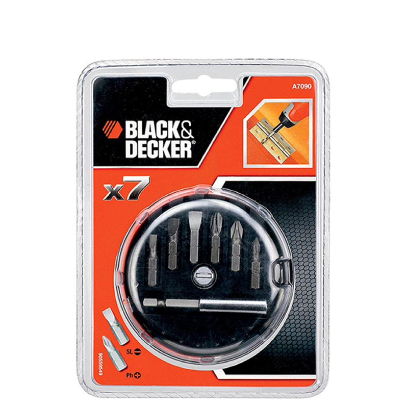 Black And Decker 7 piece screwdriving set