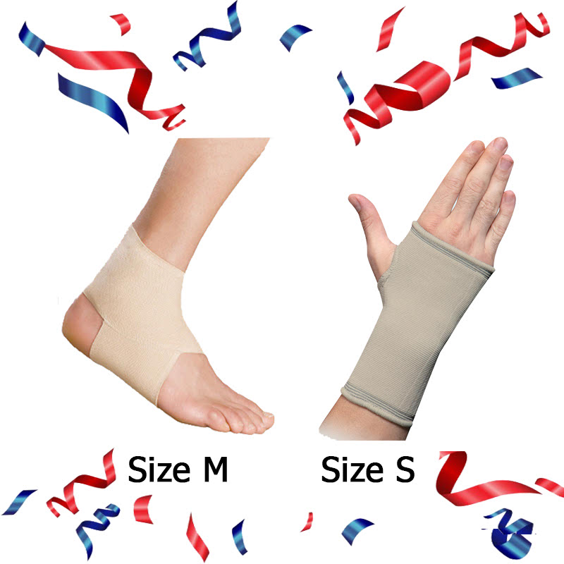 Ankle Brace - EAN001 (Size M) + E-Life Palm Brace Size S