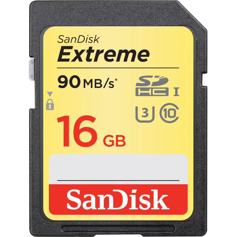 SD Extreme U3 90MBps 16GB