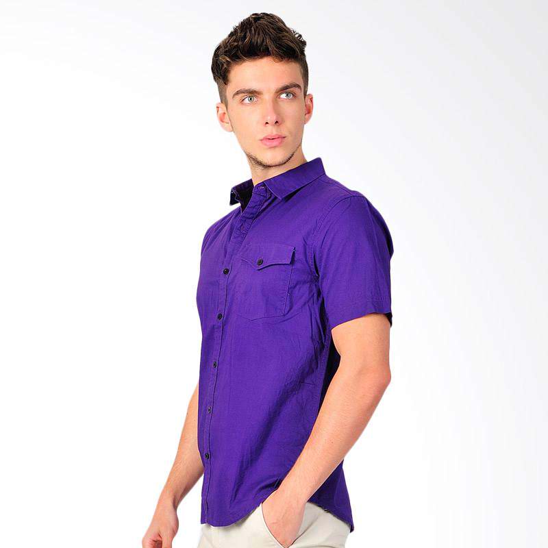 New Tanaska Mens Shirt Kemeja Pria - Violet