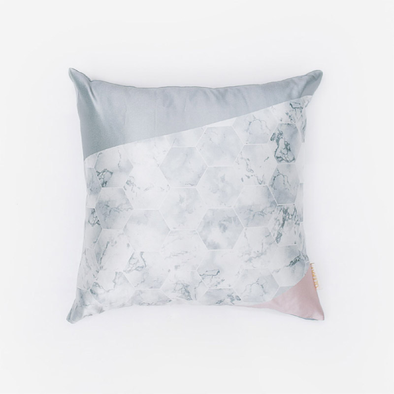 Silver Hex Cushion - Multicolor
