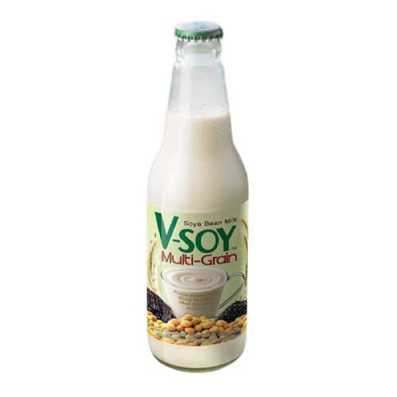 Visoy Soy Milk Multi Grain Glass Bottle 300Ml
