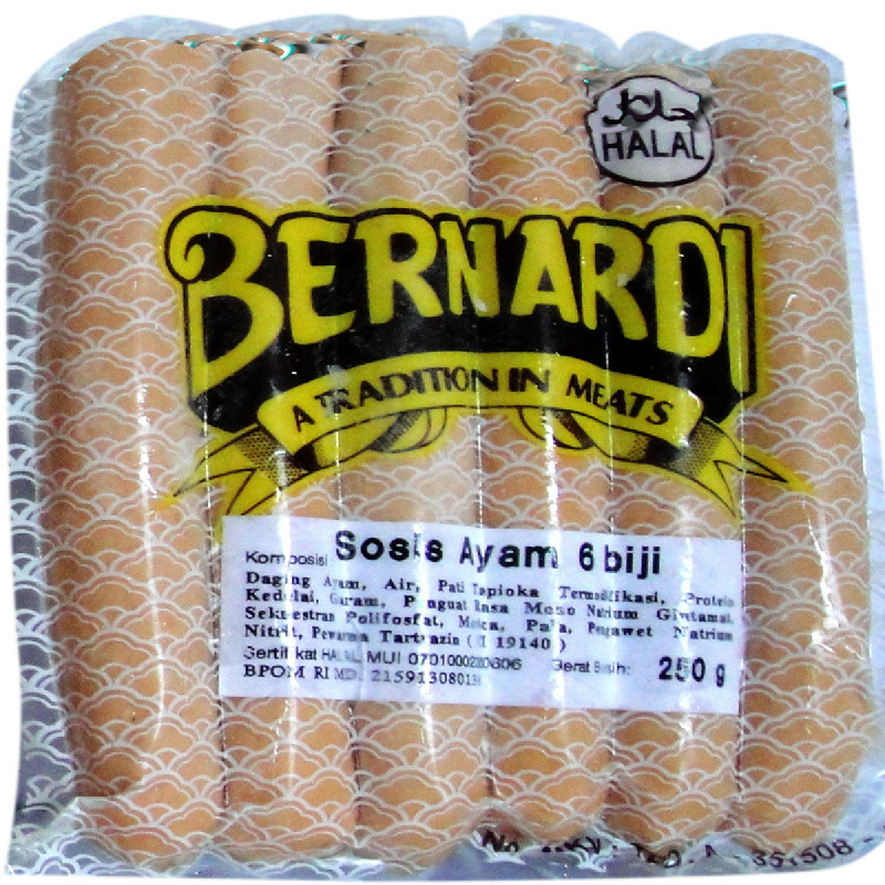 Bernardi Sosis Ayam isi 6 Pcs