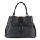 Lovcat - Leather Tote Bag with String Black