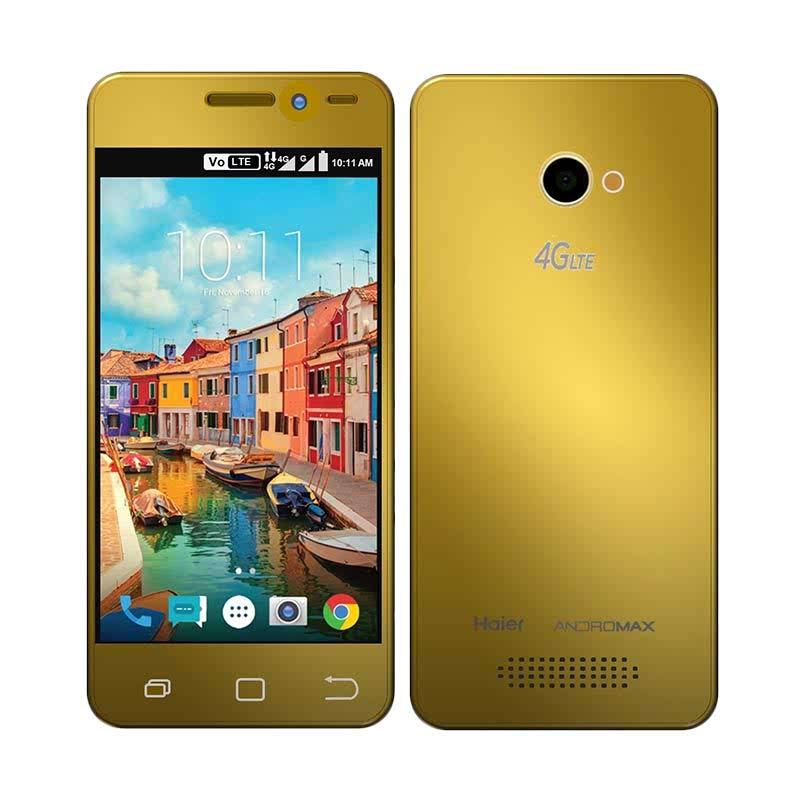  Andromax A Smartphone - Gold [8 GB ROM, 1 GB RAM]