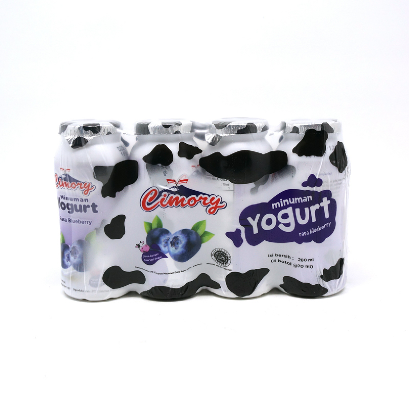 Cimory Yogurt Blueberry Botol 4x70ml