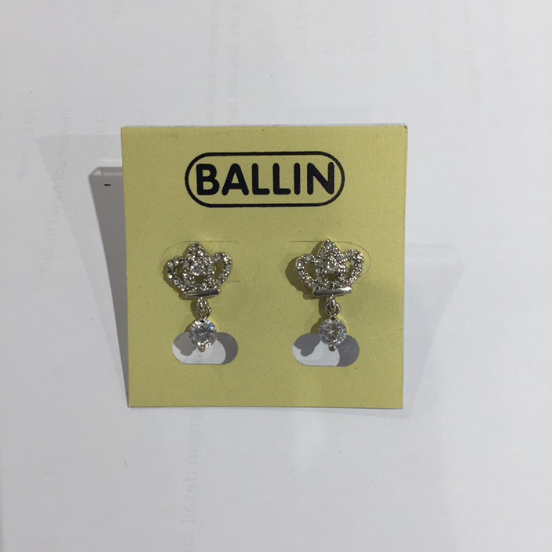 Ballin Women Earing Crown YZ-E643S Silver