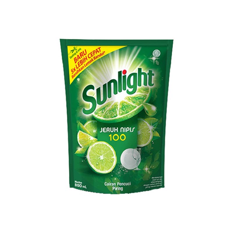  Sunlight  Sabun Cuci  Piring  Lime Refill 755 Ml iStyle
