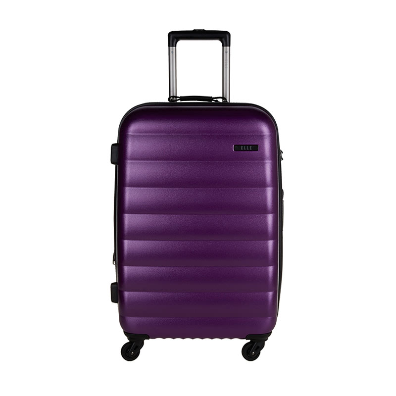 Elle Hardcase Luggage Size 25 inch 4 Wheels TSA Lock - Purple