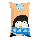 Beam and Co Animal Cushion Cover 50x30cm Penguin Case