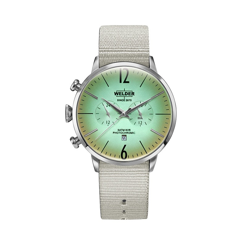 Welder Moody Jam Tangan Analog Wrc501 Silver Dengan Beige Strap Ilotte