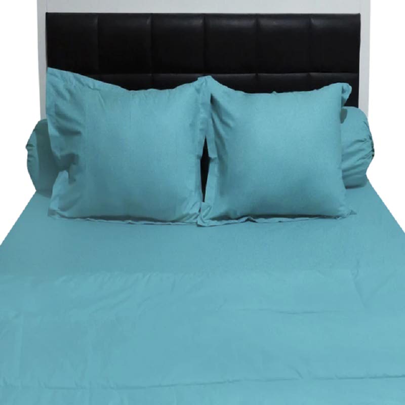 Sleep Buddy Set Sprei dan Bed Cover Plain Tosca CVC 160x200x30