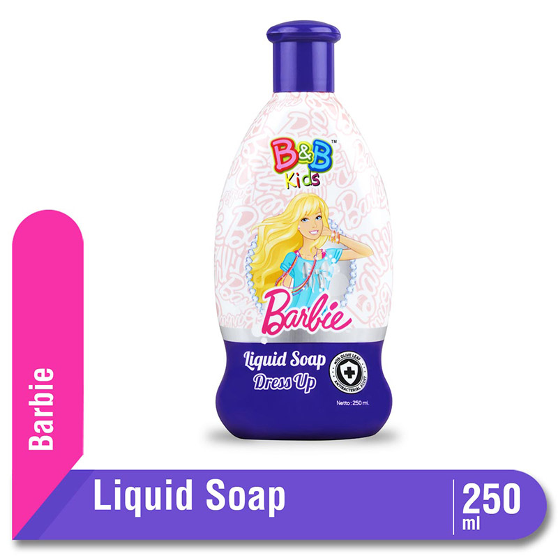 B&B Kids Barbie Liquid Soap Dress Up Botol 250 Ml
