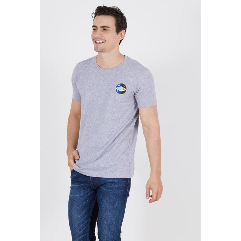 Men Saturn Tshirt Dark Misty