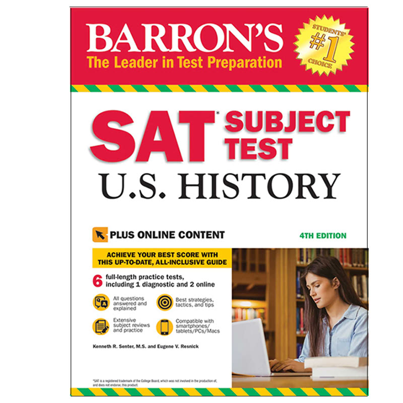 Barrons SAT Subject Test U.S. History with Online Tests