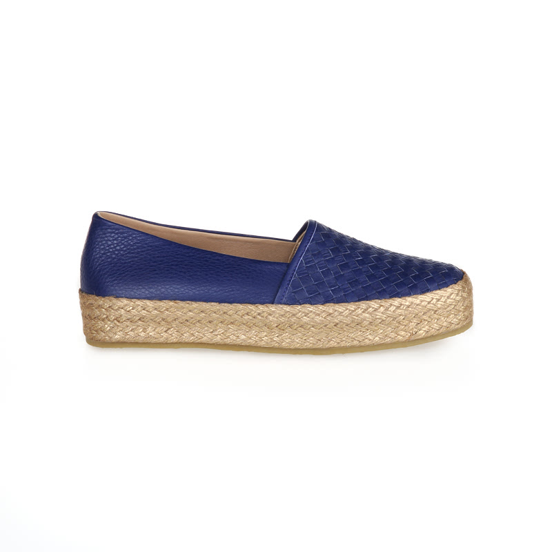 Seba Slip On Wanita Scilla Platform Intrecciata Indigo Biru