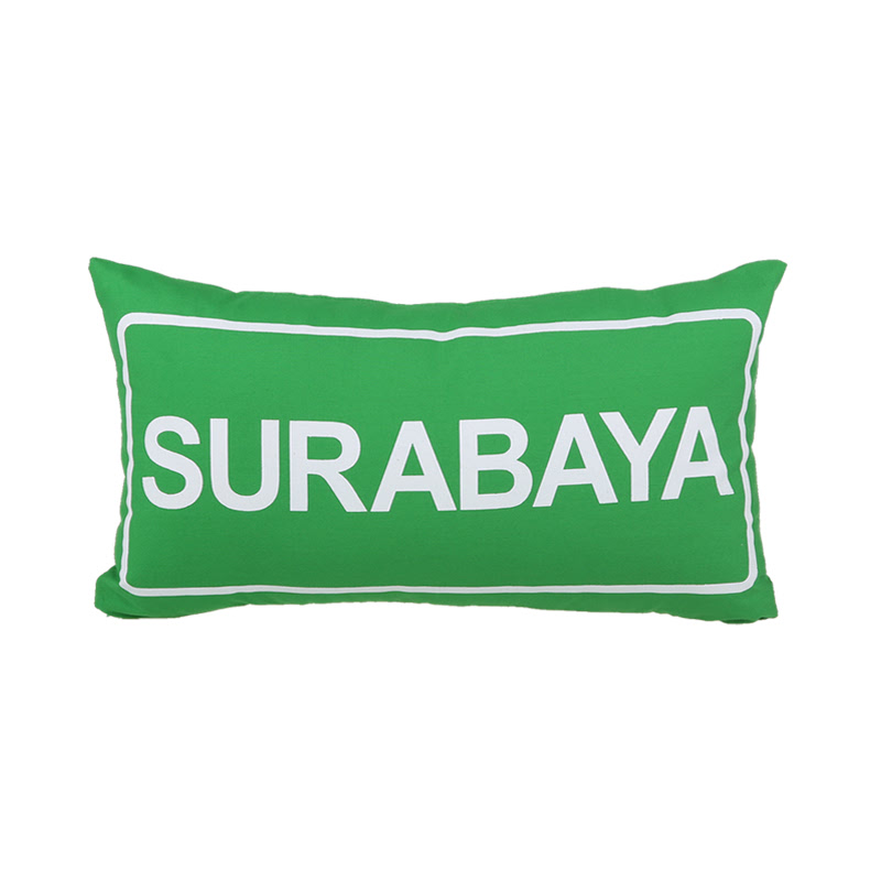 Toimoi Pillow Sign Street Surabaya Green