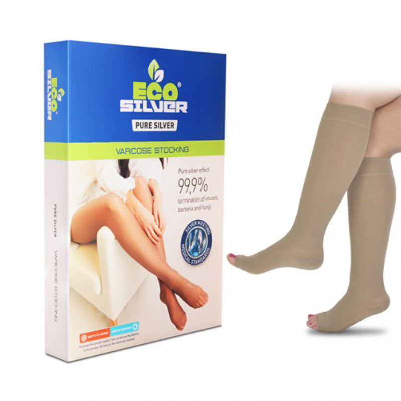 Varicose Stocking Knee - Open Toe (Size 2)