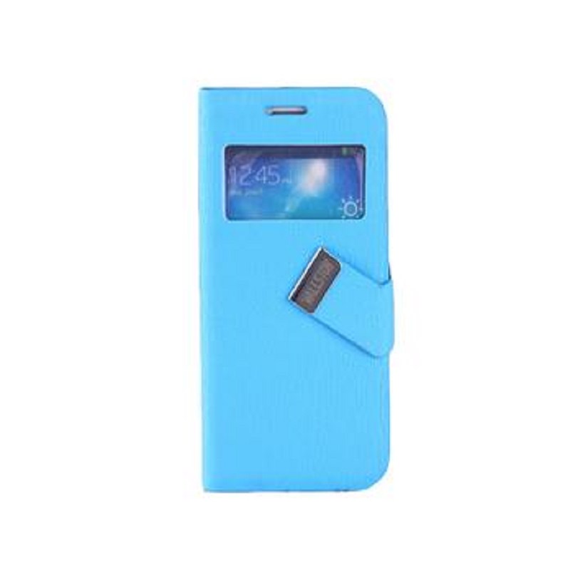 Skylight Leather Case For Samsung Galaxy S4 Mini Biru