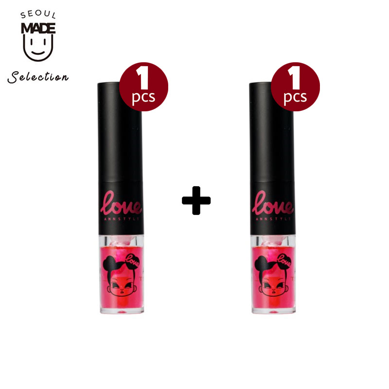 Annstyle Dual Lip & Gloss - 01 Pure Red (1+1)