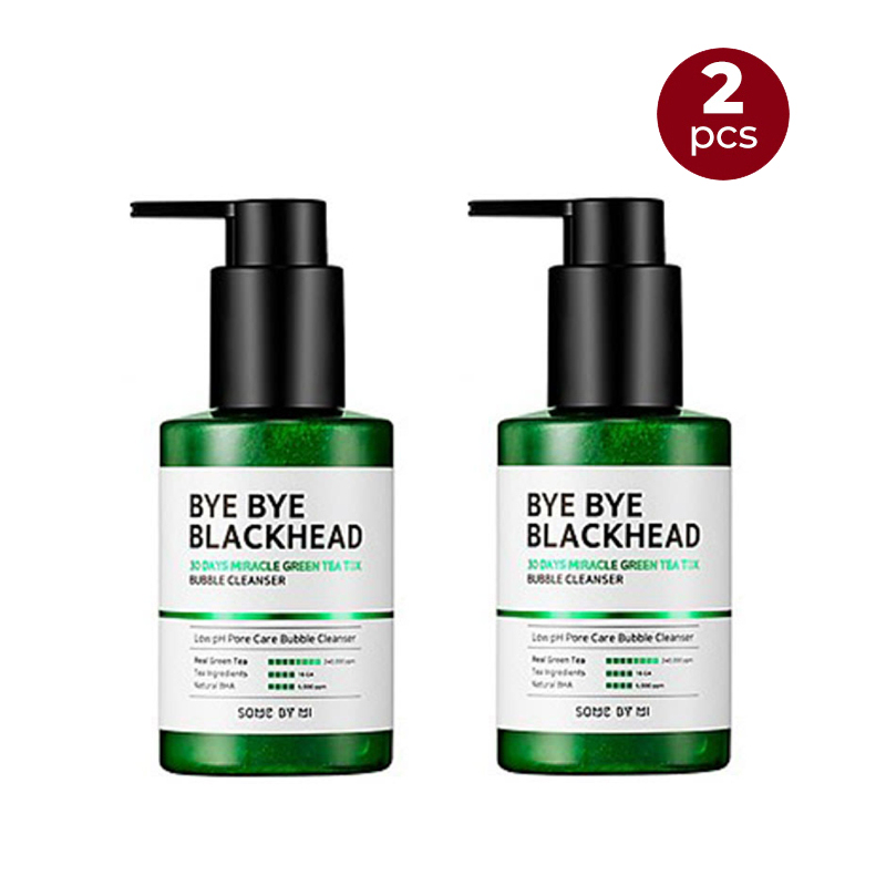 (Buy 1 Get 1) Some By Mi Bye Bye Blackheads 30 Days Miracle Green Tea Tox Bubble Cleanser