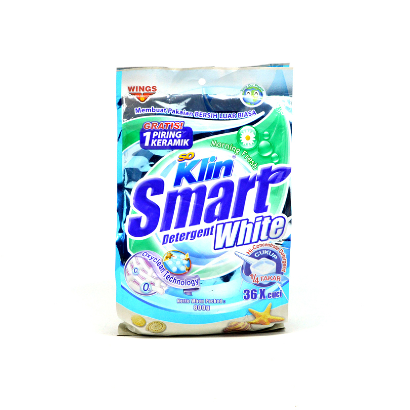 So Klin Detergent Smart White Pouch 800Gr
