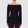 City sounds off-the-shoulder top black
