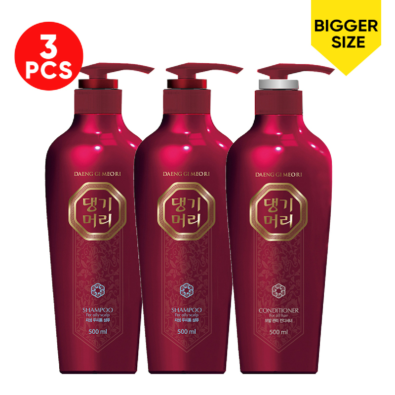 Daeng Gi Meo Ri Red Set 5 (Oily Shampoo 2pcs + Conditioner 500ml 1pc)