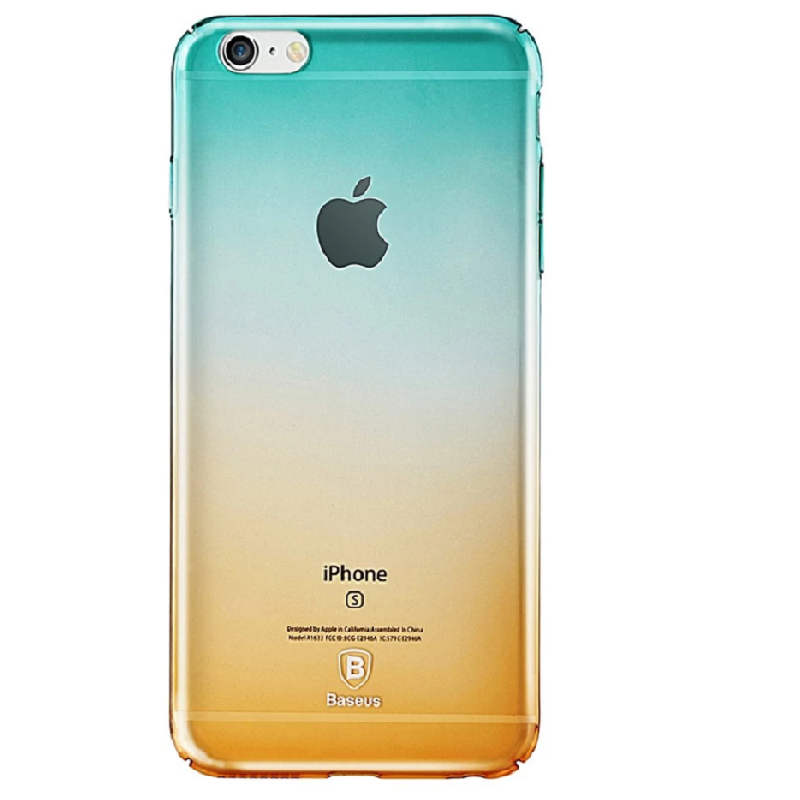 Amber Case For iPhone 6 & iPhone 6S - Cyan Orange