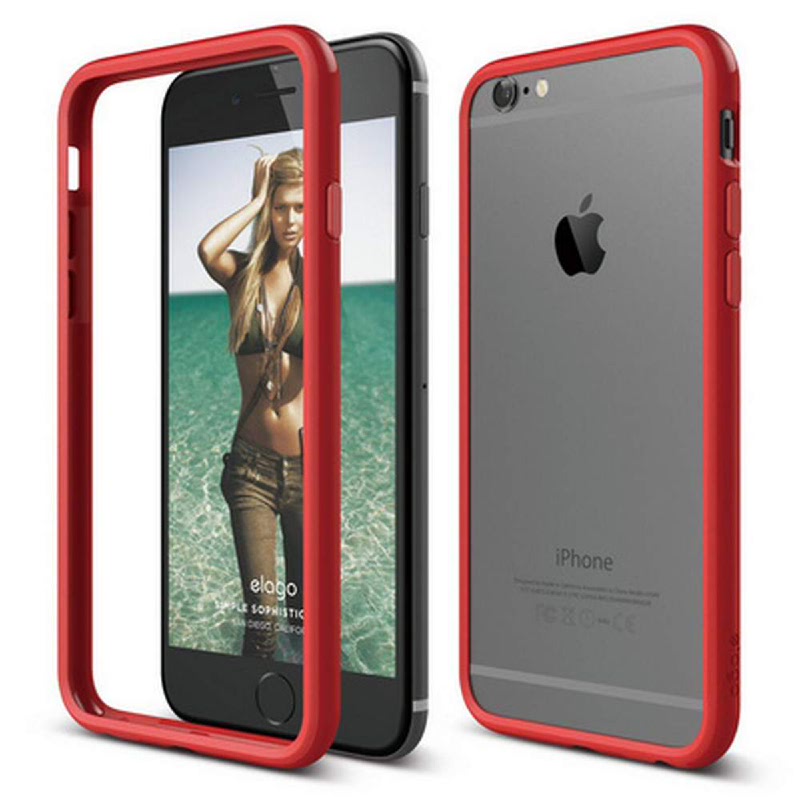 Elago Bumper Case for iPhone 6, 6S - Extreme Red