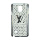 LV Elegant Slim Case for Samsung Galaxy Note 4 Silver