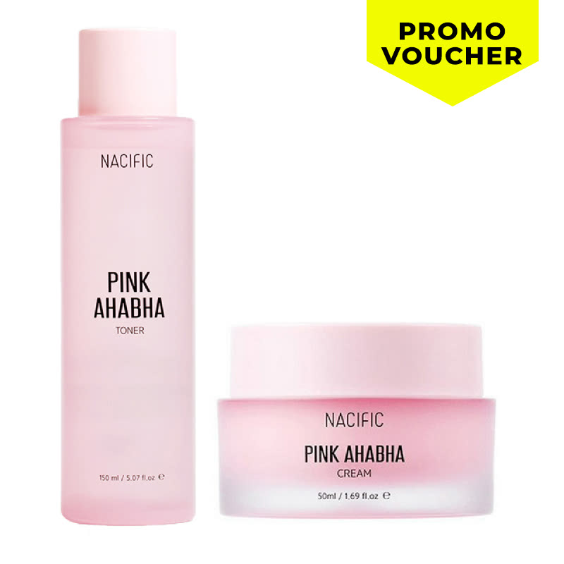 Nacific Pink AHABHA Toner + Pink AHABHA Cream