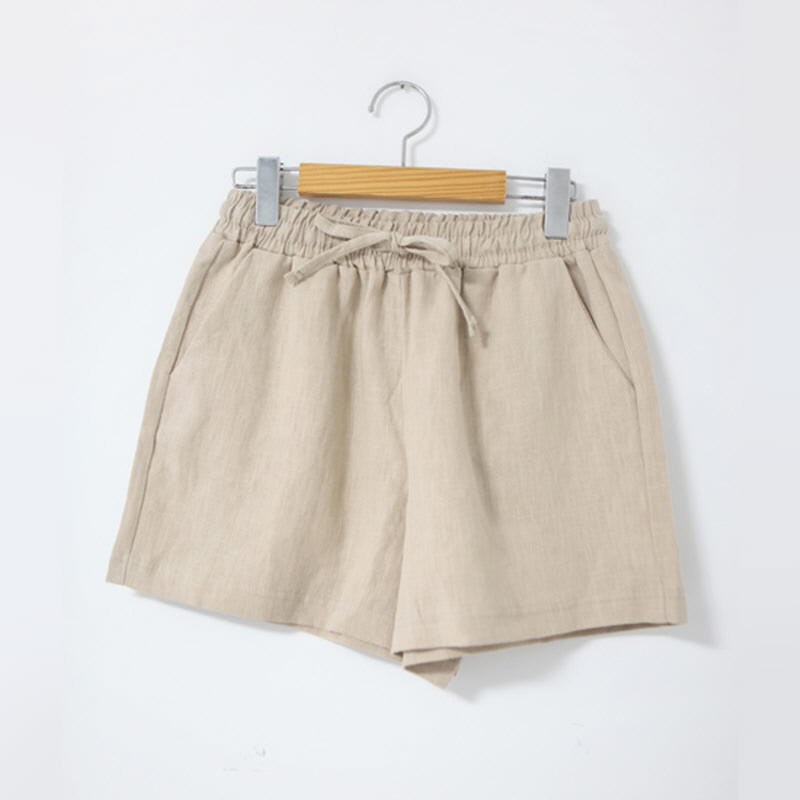 Linen String Shorts (5color) BEIGE