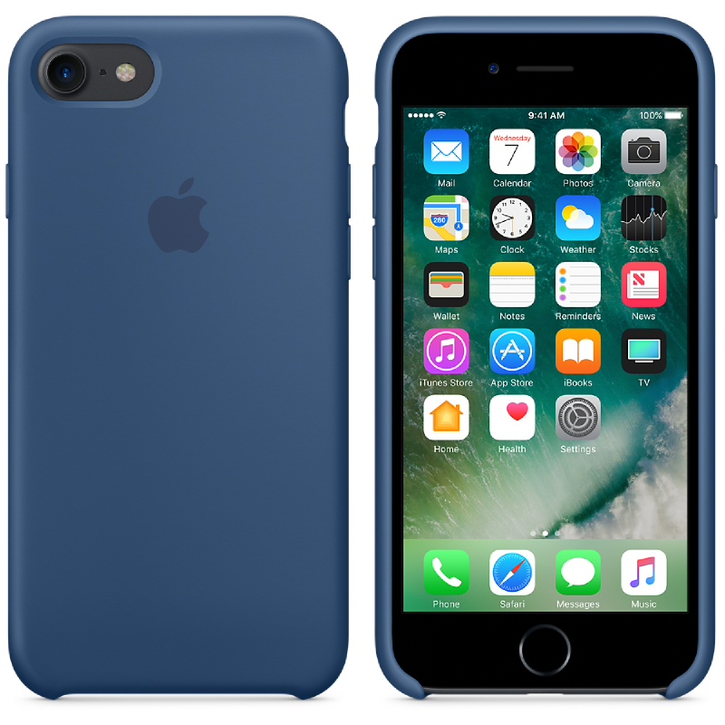 iPhone 7 Silicone Case - Ocean Blue