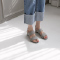 SAPPUN Year-Old's Strap Sandal Heel (5cm) - Gray Suede