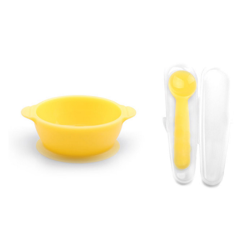 Baby Beyond Food Grade Silicone Bown And Spoon Set 350Ml BB1021