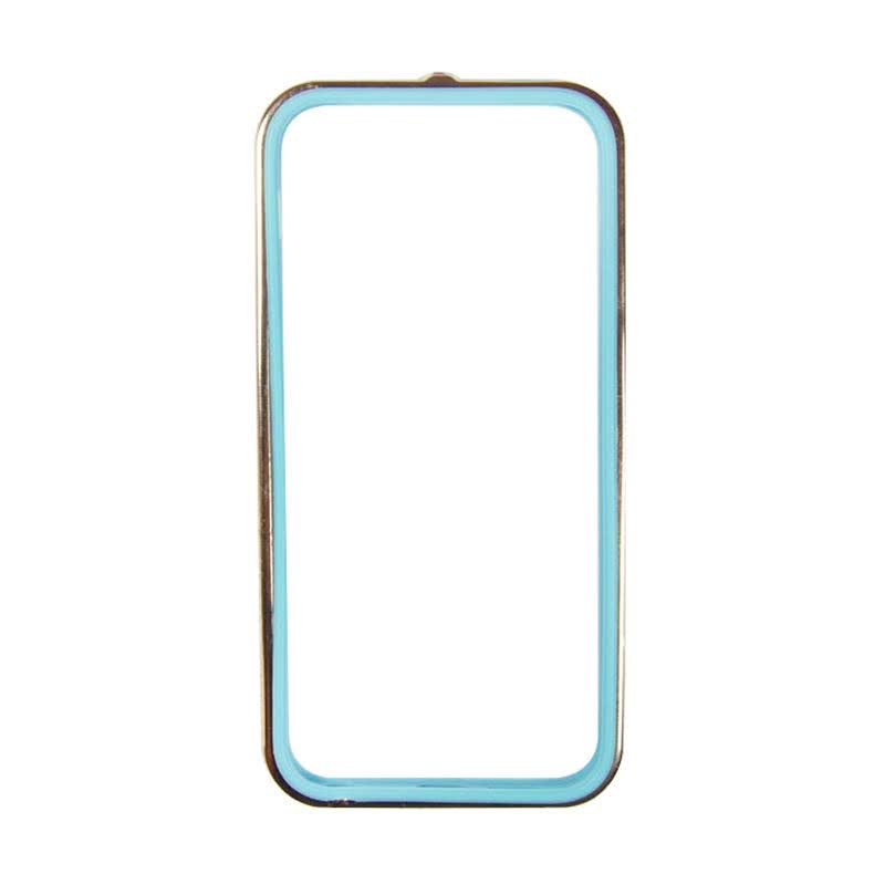 Sunyart Metal bumper with TPU protection for iPhone 5-5s Gold Biru