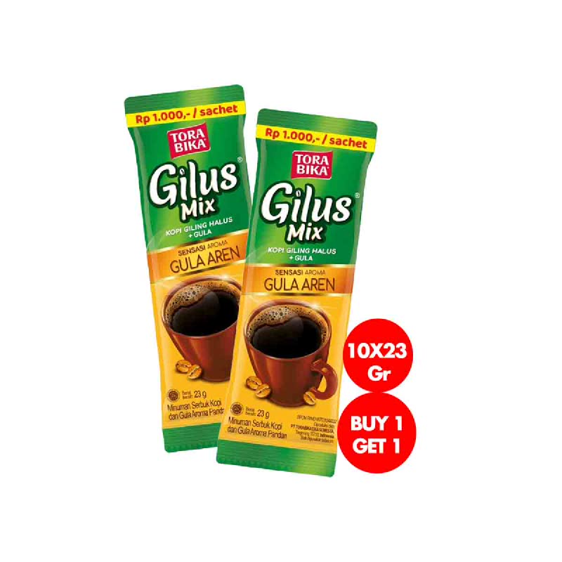 Torabika Gilus Mix Gula Aren 10 X 23 Gr (Buy 1 Get 1) | iStyle