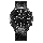 Alexandre Christie AC S001 MF LIPBA Hybrid Smartwatch Men Black Dial Black Leather Strap