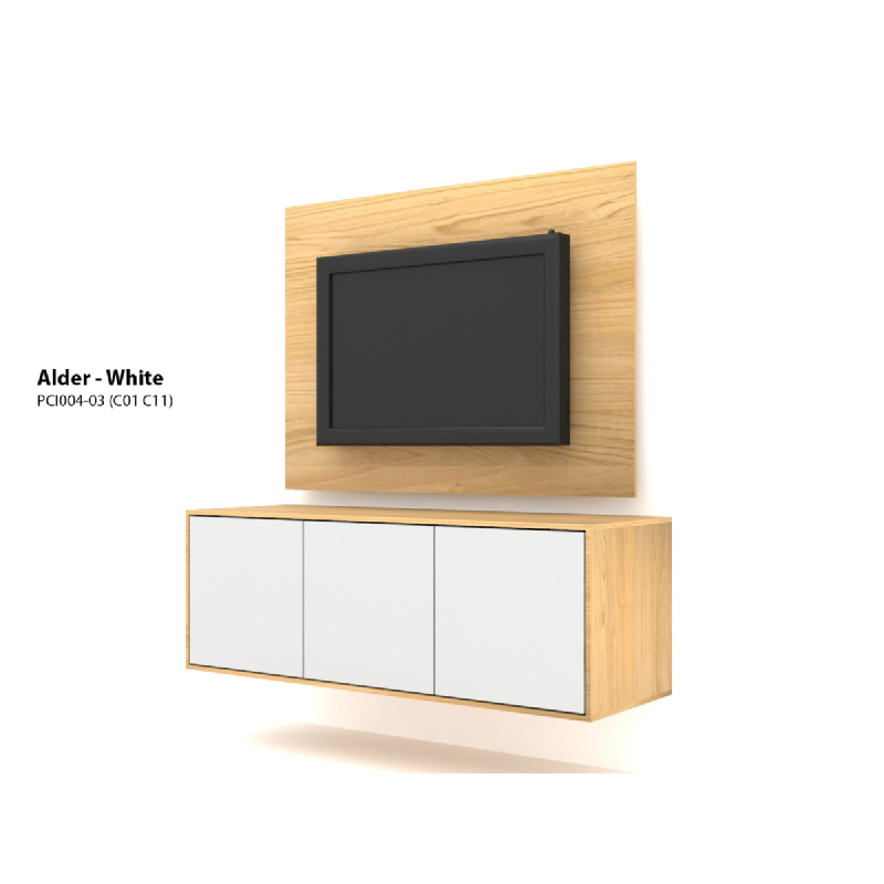 Case Cabinet TV Panel Alder - White PCI004-03-C11-C01