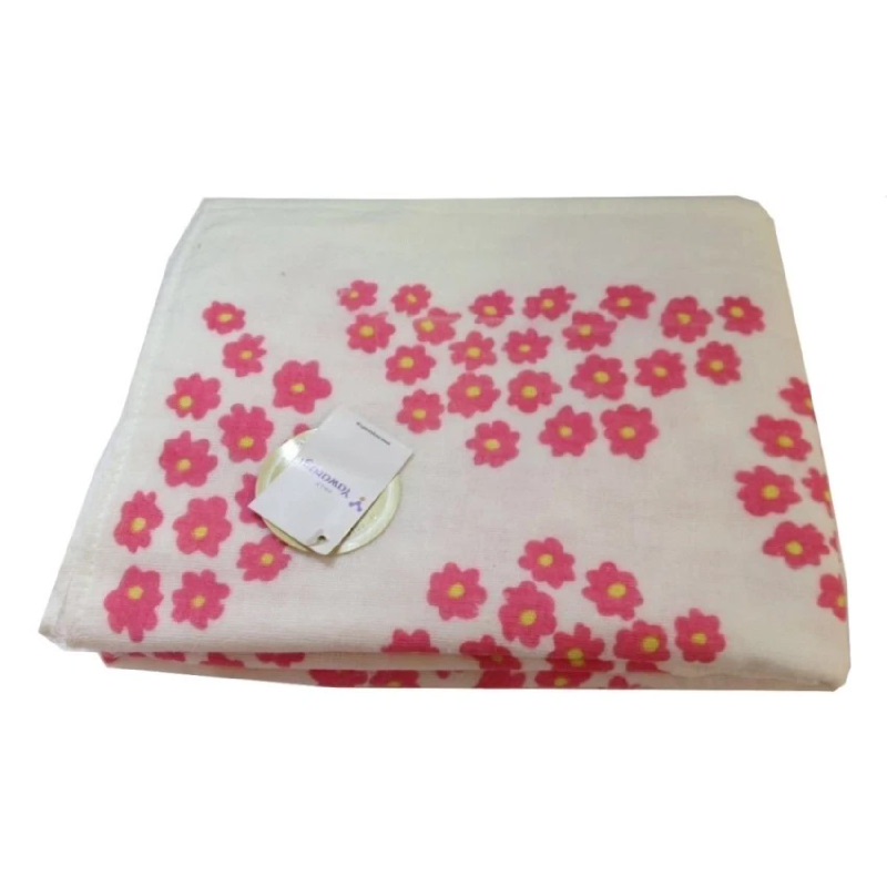 Yawaragi Gauze Flower Handuk Mandi Besar - Pink