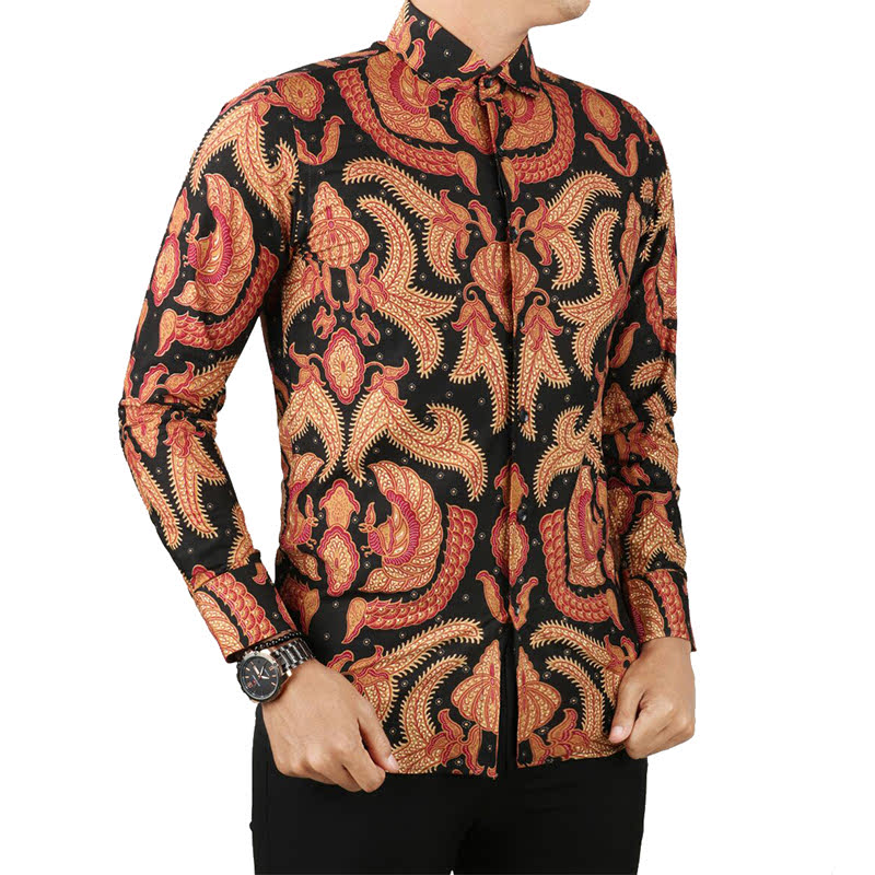 Gudang Fashion  Batik Pria  Casual Slimfit Katun Kombinasi  