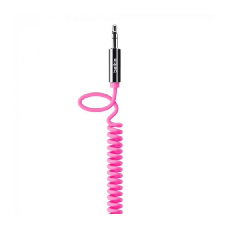 Belkin Coiled Cable 1 8m Pink