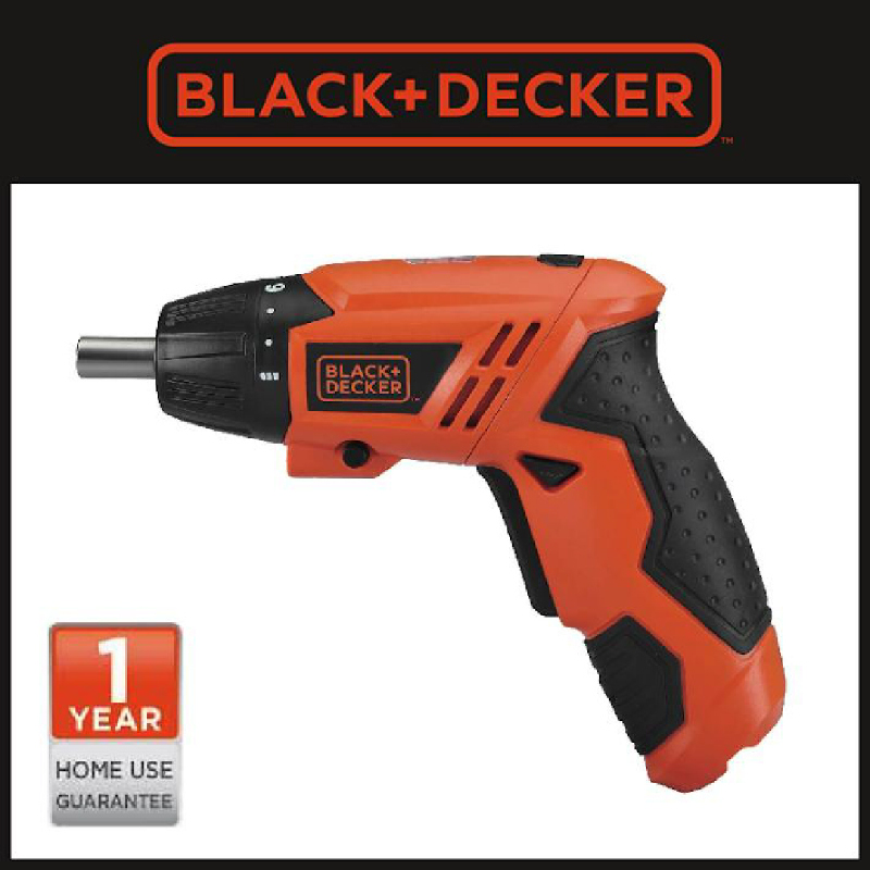 Black + Decker Obeng Electric Screwdriver Cordless 4.8V (KC4815-B1 ...