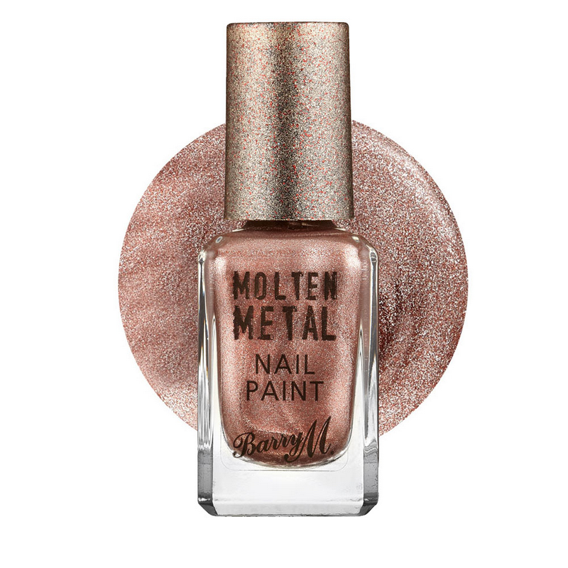 Barry M Molten Metal Nail Paint Pink Ice 10ml (EXP. 1 JAN 2022)