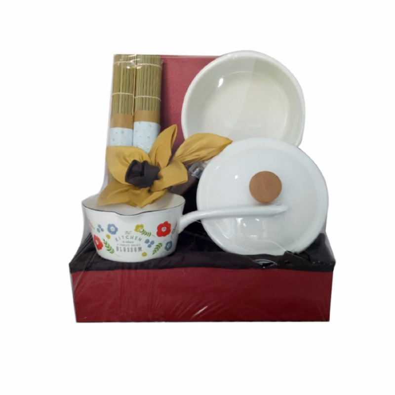 Uchii Premium Parcel Lebaran Paket Panci Enamel Sauce Pan Set hampers gift